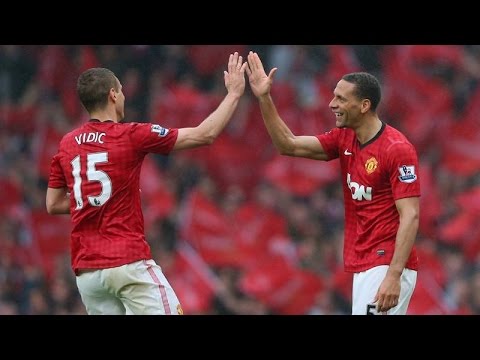 Rio Ferdinand and Nemanja Vidic. Compilation.