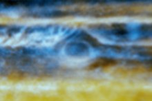 Radio map of Jupiter's red spot (NASA)