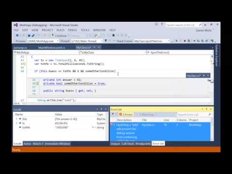 Debugging Tips and Tricks in Visual Studio 2013