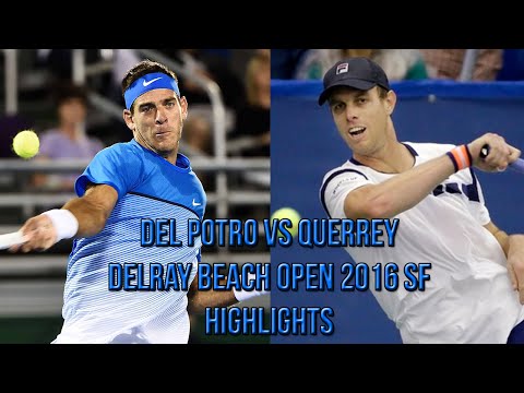 Juan Martin del Potro Vs Sam Querrey - Delray Beach Open SF (Highlights HD)