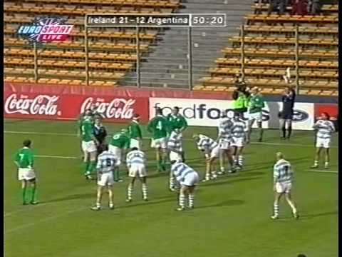 Rugby Union, 1999 Argentina vs Ireland.