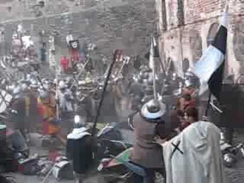 Vyborg castle medieval mass fight