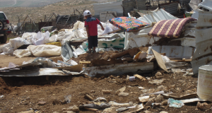 Child left homeless after demolition.