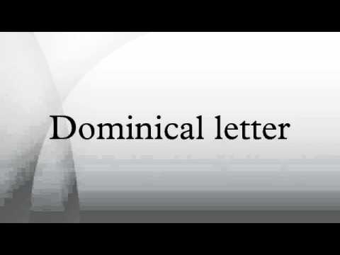 Dominical letter