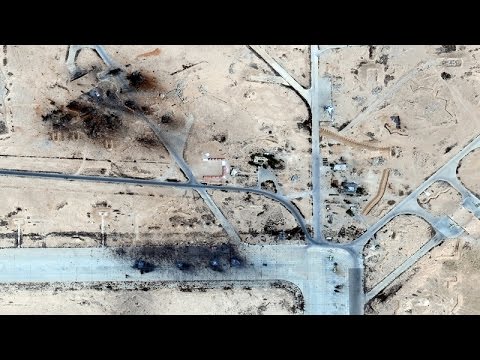 Satellite Imagery: An Islamic State Attack on Russian Helicopters