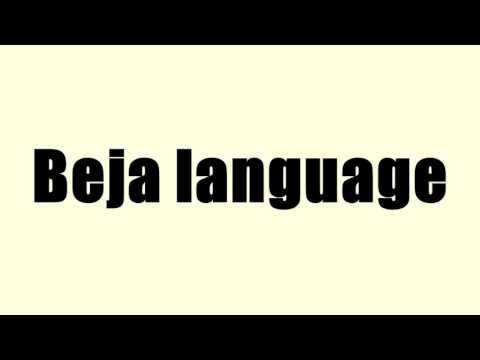 Beja language