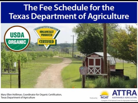 Organic Certification through the Texas Department of Agriculture