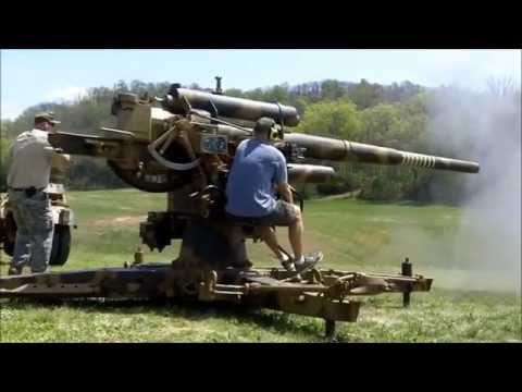 Shooting German Flak 36 88 mm