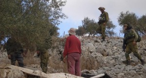 Israeli soldiers prevent Ahmad's family from picking their olives