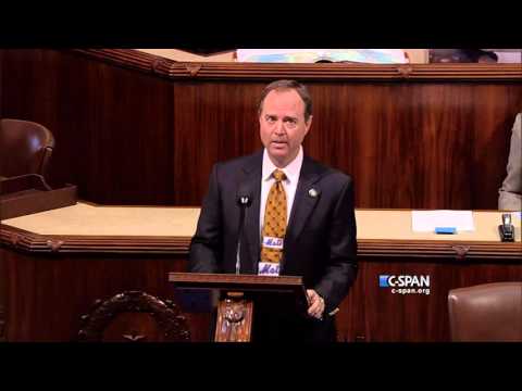 Rep. Adam Schiff sings "Meet the Mets" (C-SPAN)