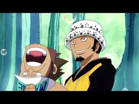 One Piece - Law, Kid & Luffy Vs Marine (English FUNimation Dub)