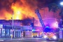 "Bronto" fire trucks in action at a NSW fire.