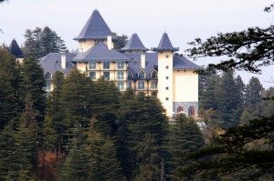 Wildflower Hall in Shimla, India. It is designed to imitate a British colonial retreat on the site of Lord Kitchener's ...