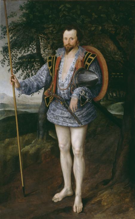 Marcus Gheeraerts II, 'Portrait of Captain Thomas Lee' 1594