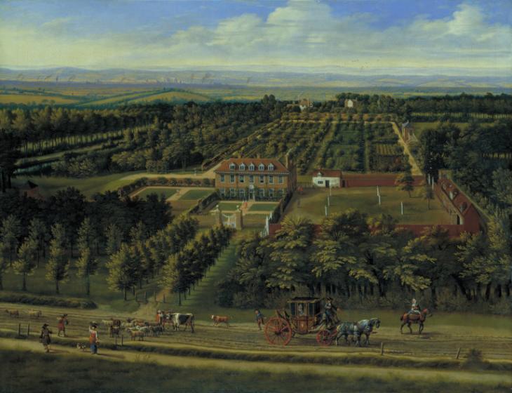 Jan Siberechts, 'View of a House and its Estate in Belsize, Middlesex' 1696