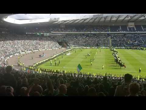 Amazing Hibs Fans Best Sunshine on Leith Scottish cup final 2016