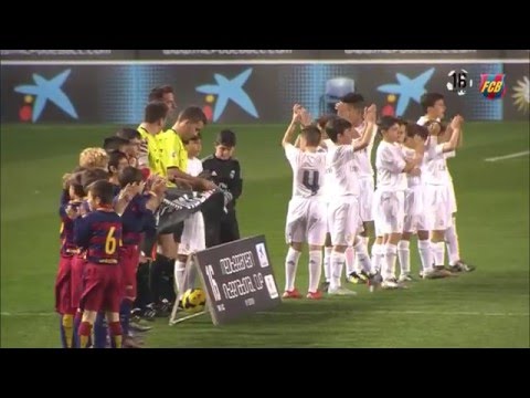 FCB Masia: L'Aleví A guanya el MIC 2016 derrotant el Reial Madrid a la final (2-0)