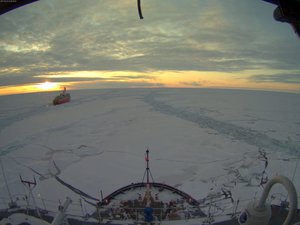 File - Views of the U.S.-Canada fourth joint mission to map the continental shelf in the Arctic Ocean in August and September 2011.