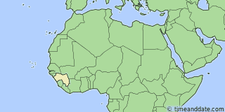 Location of Conakry