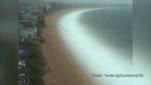 Huge swells batter Narrabeen beach