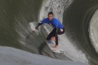 Surfers took on massive waves at Kurnell in the annual Cape Fear event off Botany Bay.