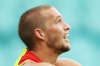 Derby doubt:  Sam Reid of the Swans.