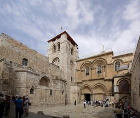 Main Entrance to the Church of the Holy Sepulchre.