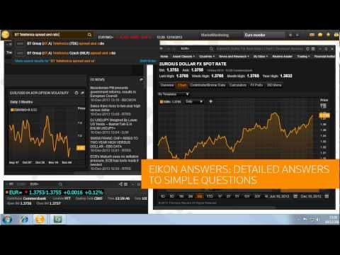 Introduction to Thomson Reuters Eikon