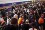 Crowds on a platform