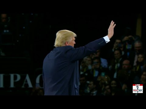 Donald Trump's Full Rousing Speech AIPAC Policy Conference (3-21-16)