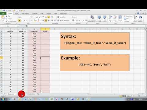 How To... Use If Statements in Excel 2010