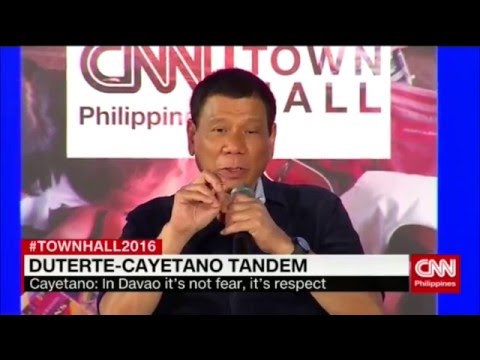 Town Hall 2016: Duterte-Cayetano