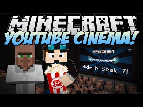 Minecraft | YOUTUBE CINEMA! (Web Displays Mod!) | Mod Showcase [1.6.4]