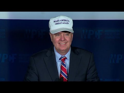 Lindsey Graham roasts Trump, Cruz in D.C. speech