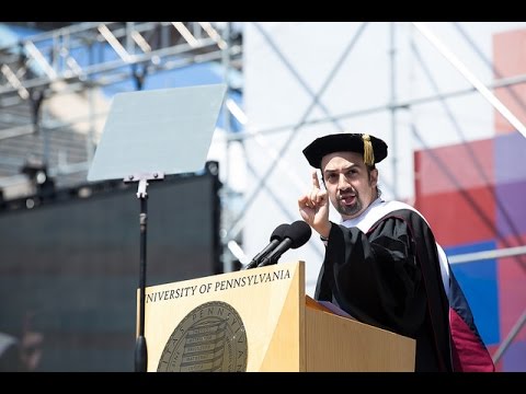 Penn's 2016 Commencement Ceremony- Commencement Speaker Lin-Manuel Miranda