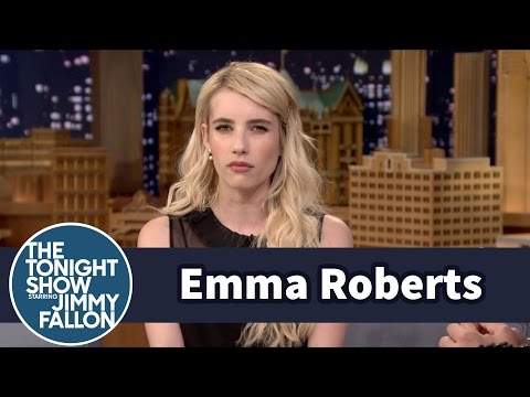 Emma Roberts Teaches Jimmy How to Perfect a Bitch Face