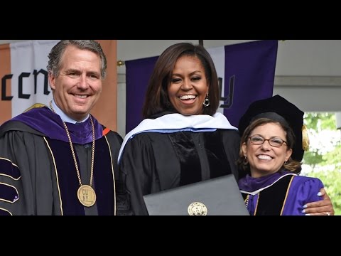 First Lady Michelle Obama at City College of New York 2016 Commencement Ceremony