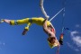 The new Circus Oz ensemble member, Sam Aldham on the rope. 30 May 2016. The Age NEWS. Photo: Eddie Jim.