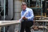 Moreton Bay mayor Allan Sutherland at the old Petrie paper mill, which will be converted into a university precinct.