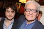 Daniel Radcliffe (left) and playwright Peter Shaffer celebrating his performance in Equus on Broadway in 2009. 