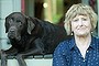 Filmmaker Gillian Leahy and her dog Baxter, who stars in a documentary called <i>Baxter and Me</i>.