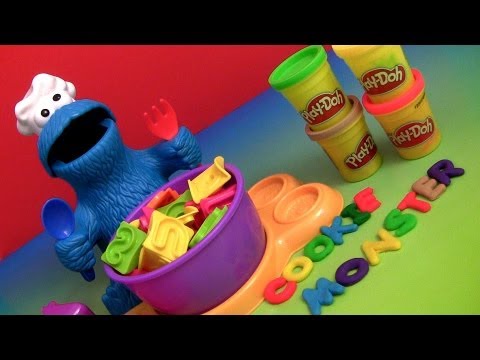 Play Doh Chef Cookie Monster Letter Lunch Learn the ABC Alphabet With Cookie Monster Play Dough