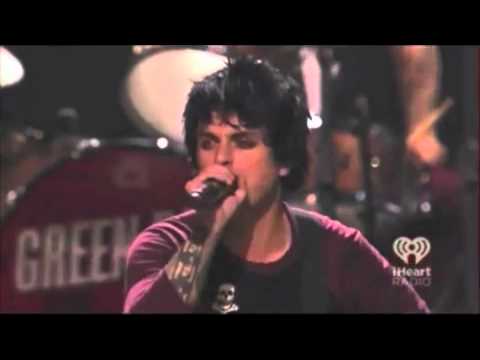 Green Day Billie Joe freaks out at the I Heart Radio Music Festival and smashes guitar