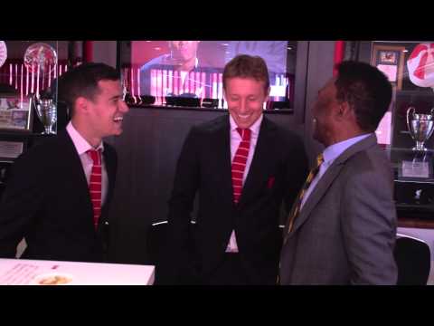 Pele visits Anfield