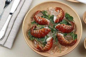 Yabby pikelets.