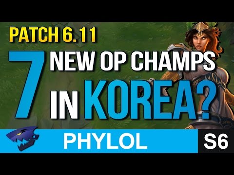 7 NEW KOREAN OP PICKS SO FAR IN Patch 6.11 - Builds & Masteries etc (League of Legends)