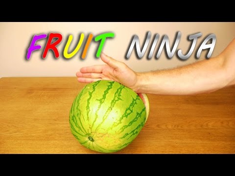 Watermelon Karate Chop - Fruit Ninja!