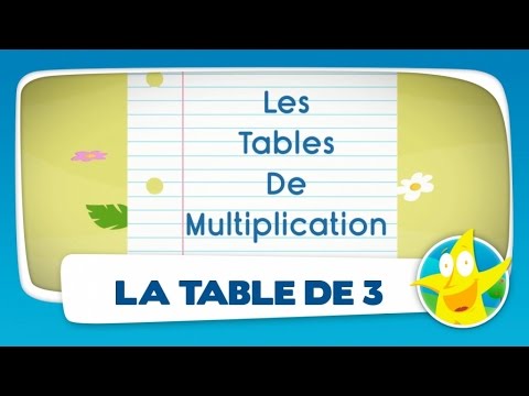 Comptines pour enfants - La Table de 3 (apprendre les tables de multiplication)