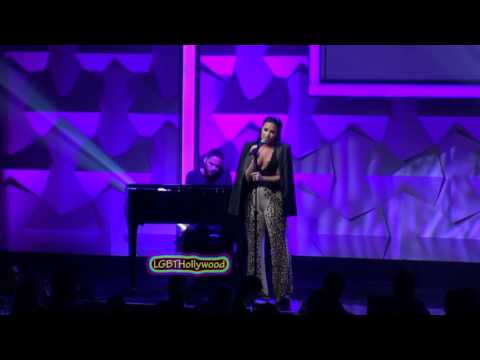 DEMI LAVATO Surprise Performance GLAAD 2016