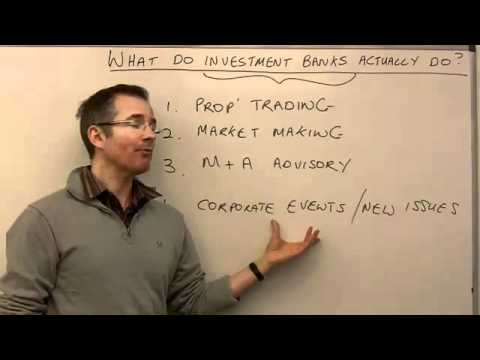 What do investment banks actually do? - MoneyWeek Investment Tutorials